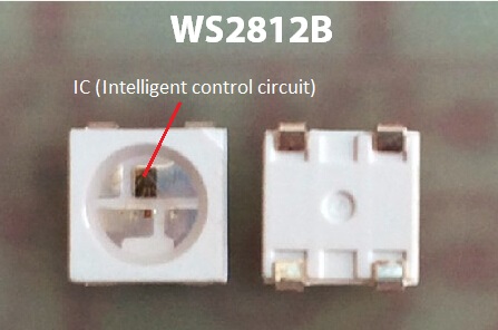 Lumières de bande accessibles de 5VDC WS2812B Digital LED 30 LED/m et 30 pixels/m